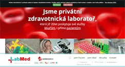 Desktop Screenshot of labmed.cz