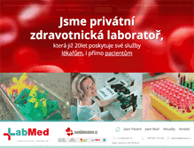 Tablet Screenshot of labmed.cz