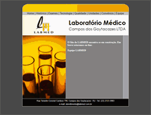 Tablet Screenshot of labmed.com.br